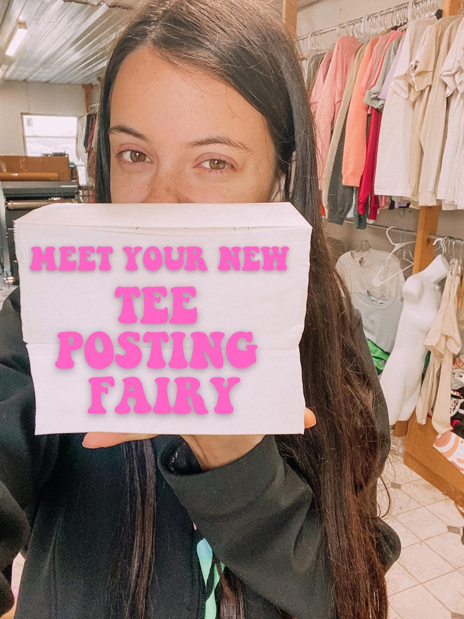 Tee posting fairy JULY / Please leave FB name in the notes at checkout