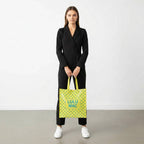 LM-BG-1004  REUSABLE TOTE -BUTTER BLUE DOT