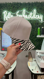 Zebra Bill Trucker Hat (blank)