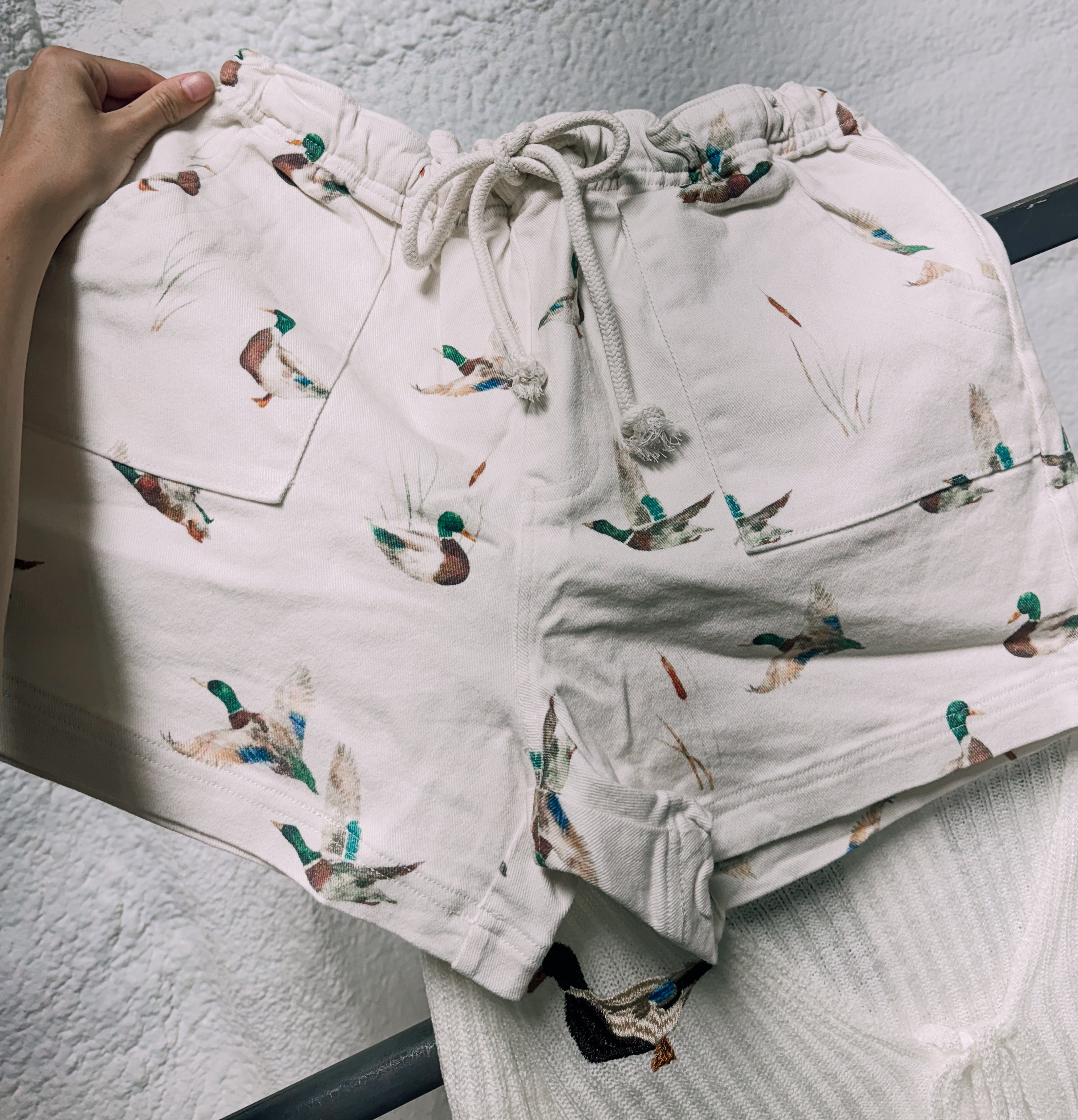 Vintage Duck Print shorts – Cottagecore mallard shorts