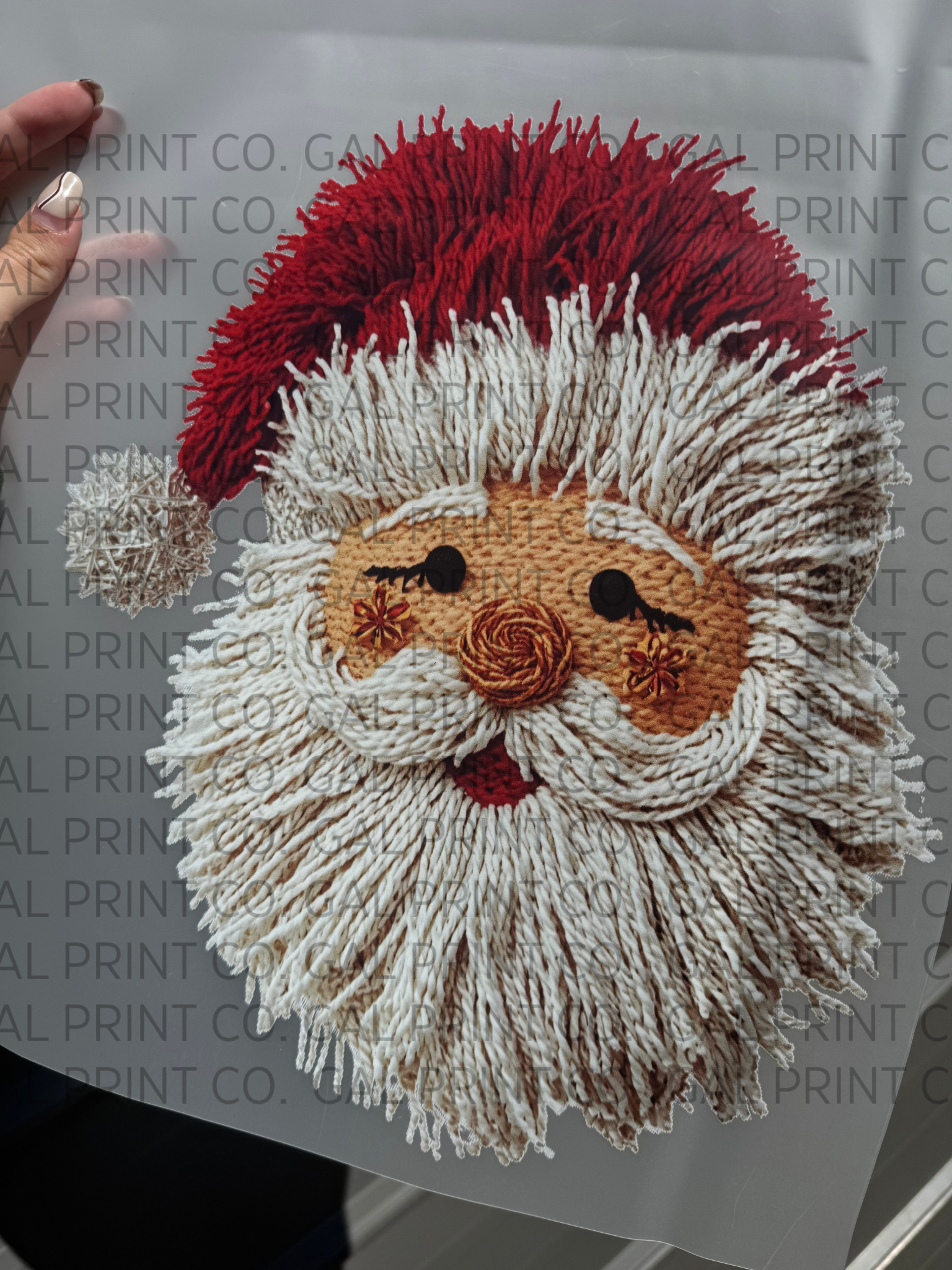 Faux yarn Christmas pre made DTF gang sheet