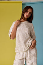 PT51002 - CAMO RIBBED LOOSE FIT SHIRT