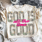 God Is Good All The Time Tee | Camo Graphic Shirt | Christian Country Tee | Western Faith Shirt | Comfort Colors Graphic Tee