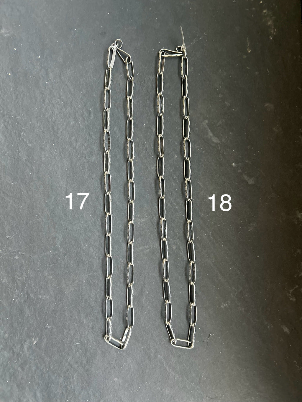 Sterling Silver Medicine Man Eye Paperclip Chain – 22” – Artist Jason Ogg