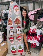 Faux yarn Christmas pre made DTF gang sheet