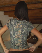 PRE ORDER dark camo cropped tee / ETA 2 weeks