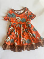 Peach Pony Bamboo Dress