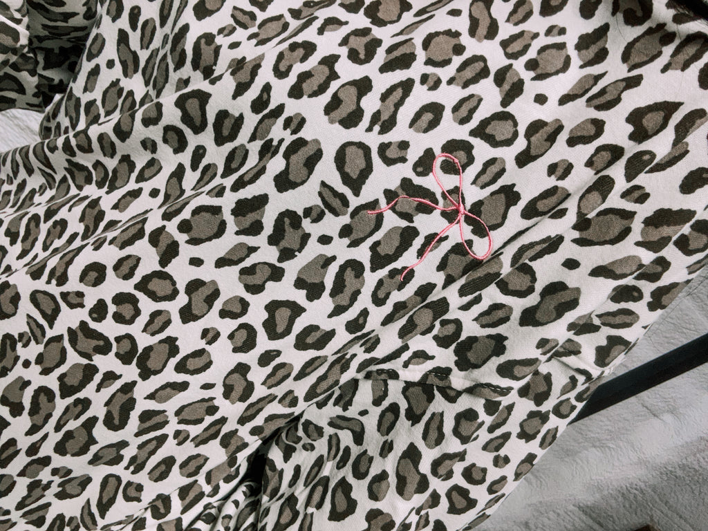 Brown cream leopard set