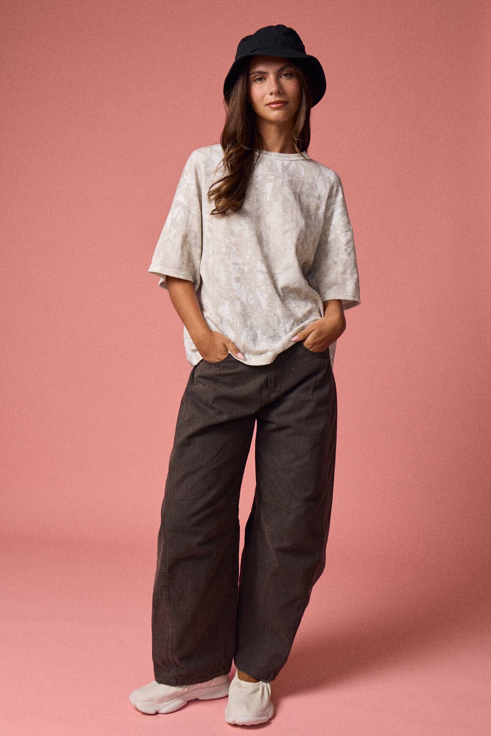 PT51002 - CAMO RIBBED LOOSE FIT SHIRT