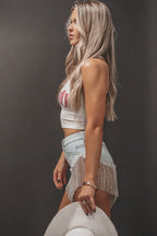 Howdy Fitted Cropped Rodeo Tank Top