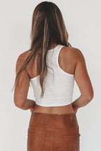 Howdy Fitted Cropped Rodeo Tank Top