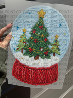 Faux yarn Christmas pre made DTF gang sheet
