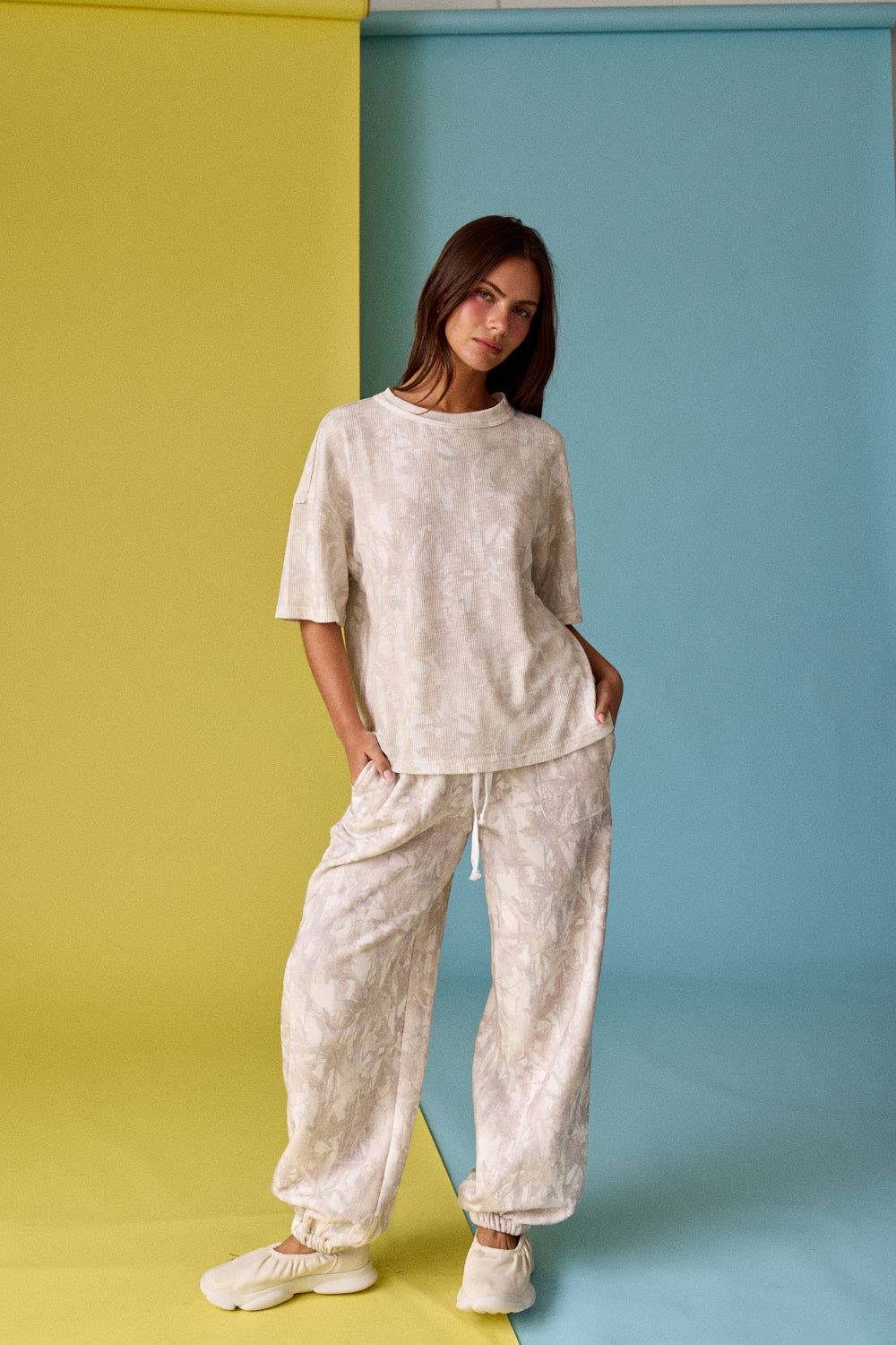 PT51002 - CAMO RIBBED LOOSE FIT SHIRT