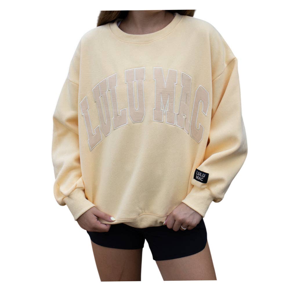 BUTTER lulumac embroidered crew