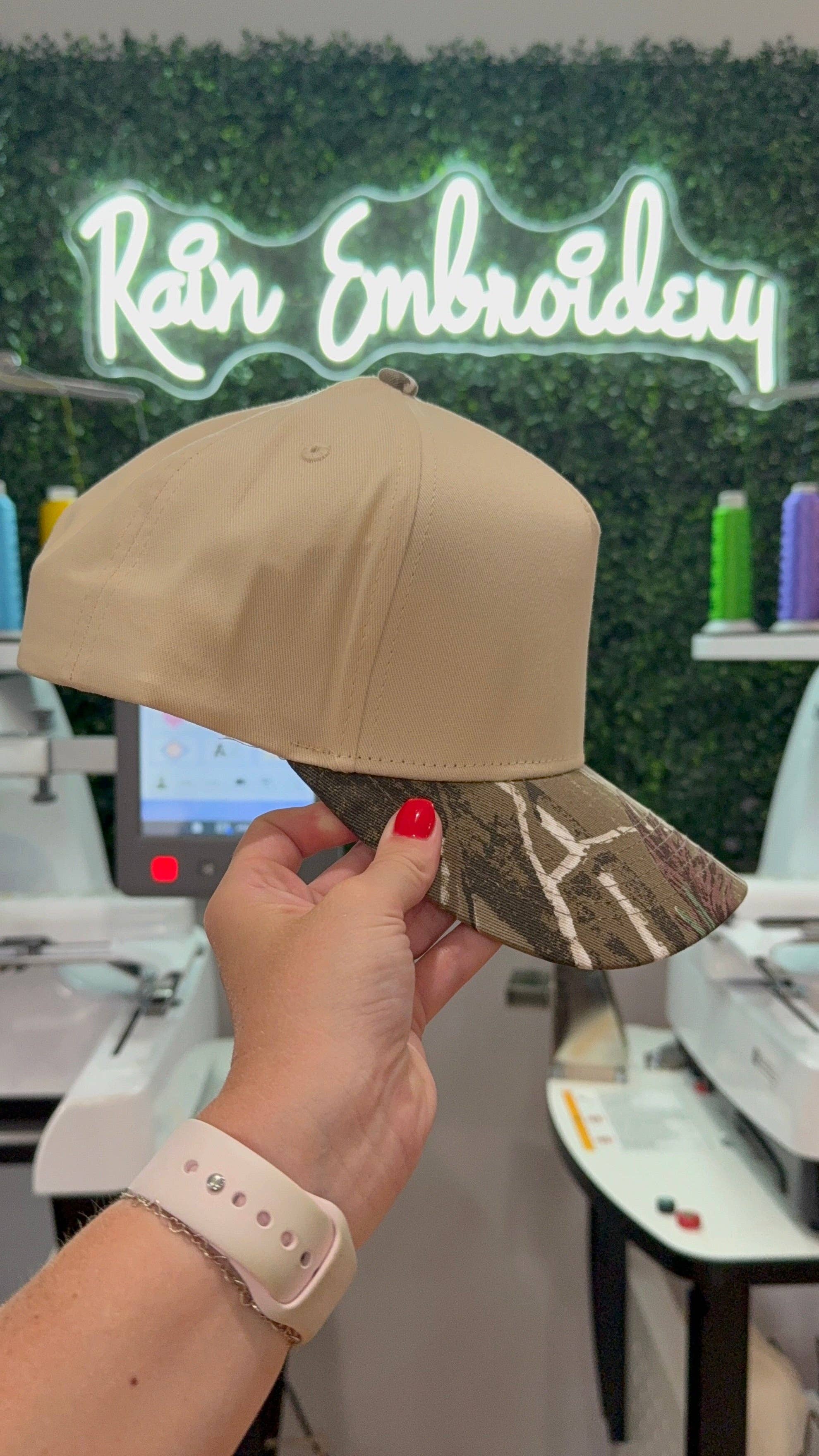 Camo Bill Trucker Hat (blank)