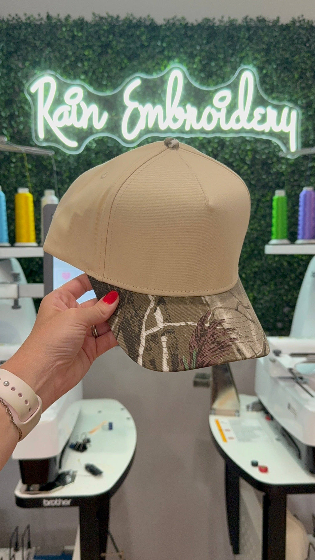Camo Bill Trucker Hat (blank)