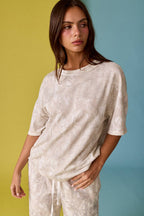 PT51002 - CAMO RIBBED LOOSE FIT SHIRT