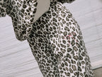 Brown cream leopard set