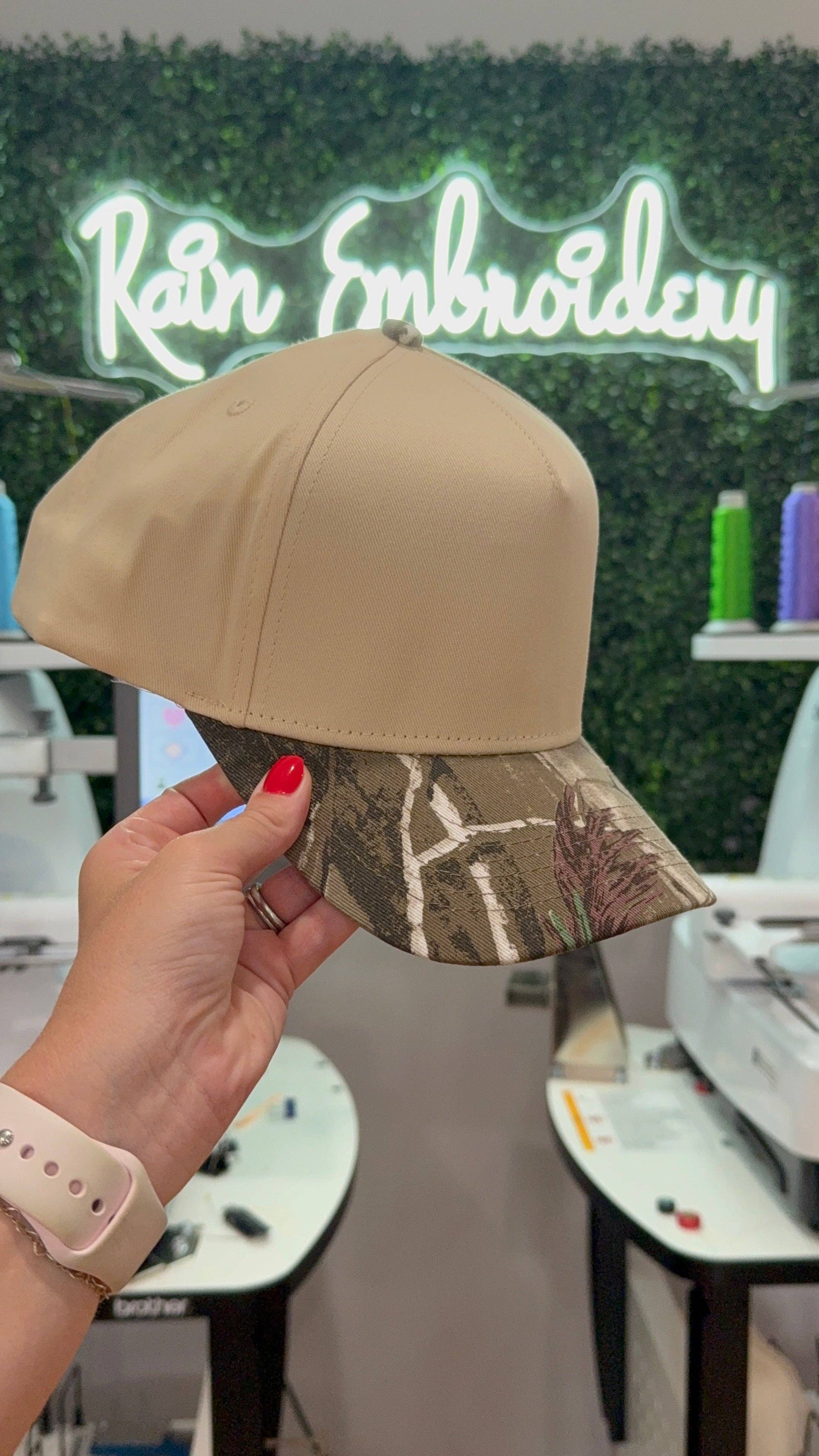 Camo Bill Trucker Hat (blank)