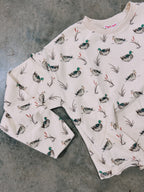 Mallard duck crewneck sweatshirt