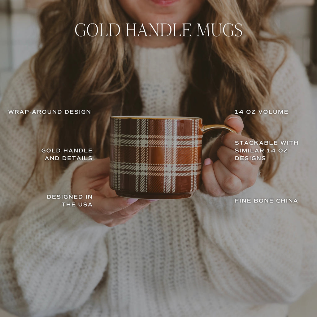 PRE ORDER 2 WEEK TAT / Brown Delft Coffee Mug - Fall Decor & Gifts