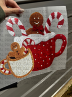 Faux yarn Christmas pre made DTF gang sheet