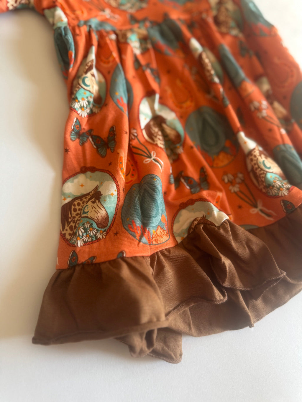 Peach Pony Bamboo Dress