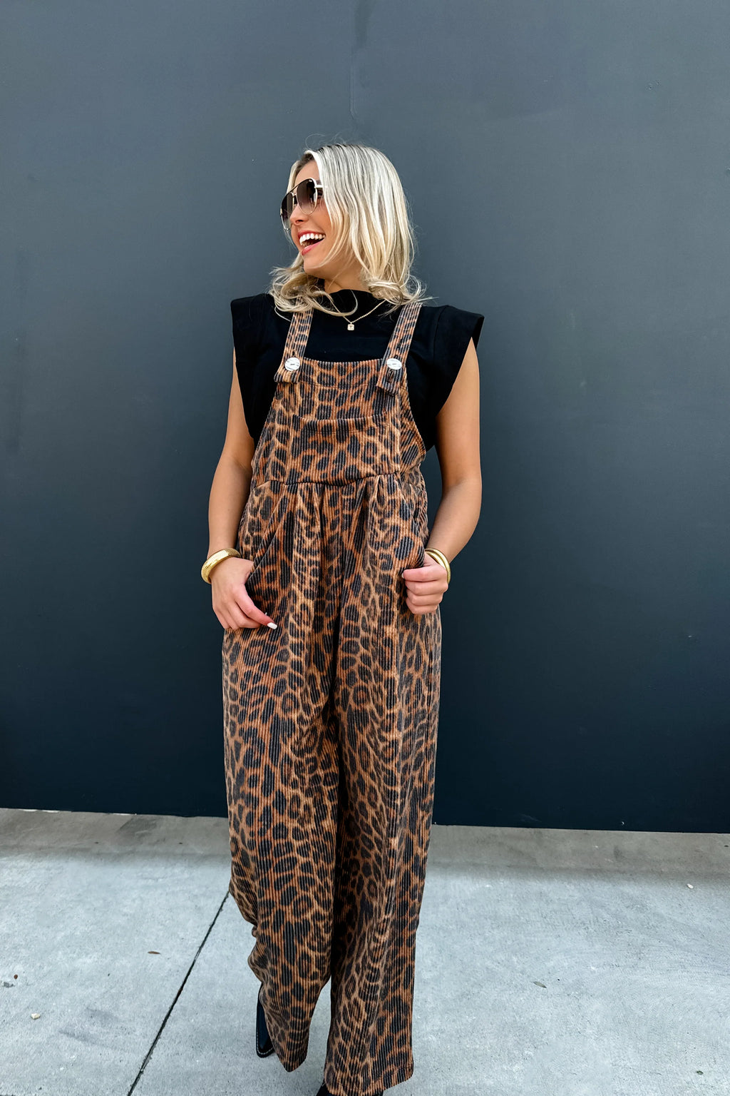 PREORDER- CHEETAH KARLI BOHO OVERALLS / ETA MID JAN