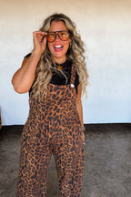 PREORDER- CHEETAH KARLI BOHO OVERALLS / ETA MID JAN