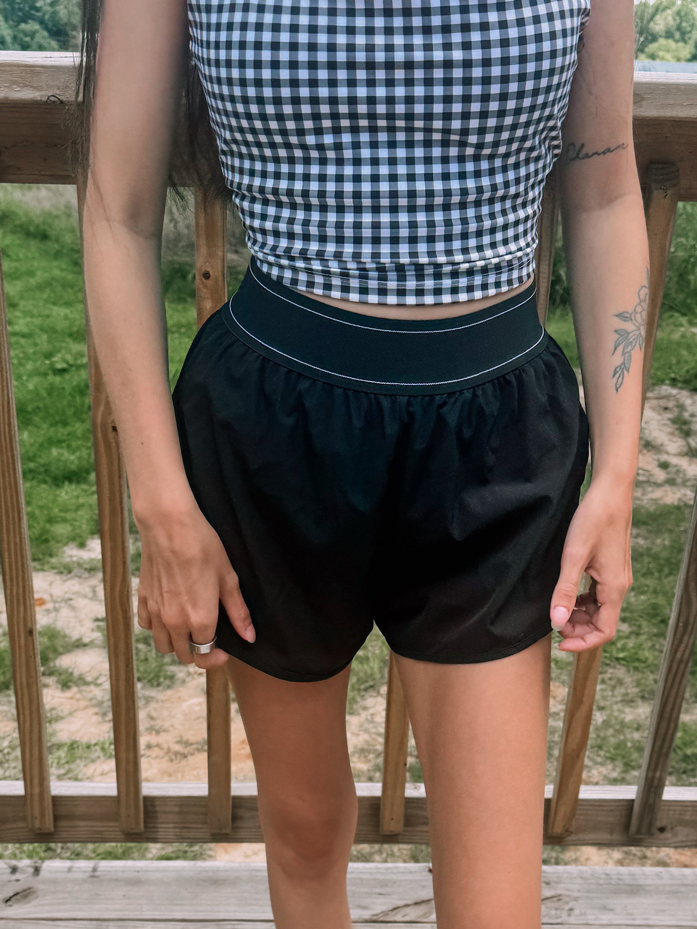 Lightweight Shorts with Elastic Waistband
