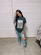 Checker mesh top ETA 20 BIZ DAYS