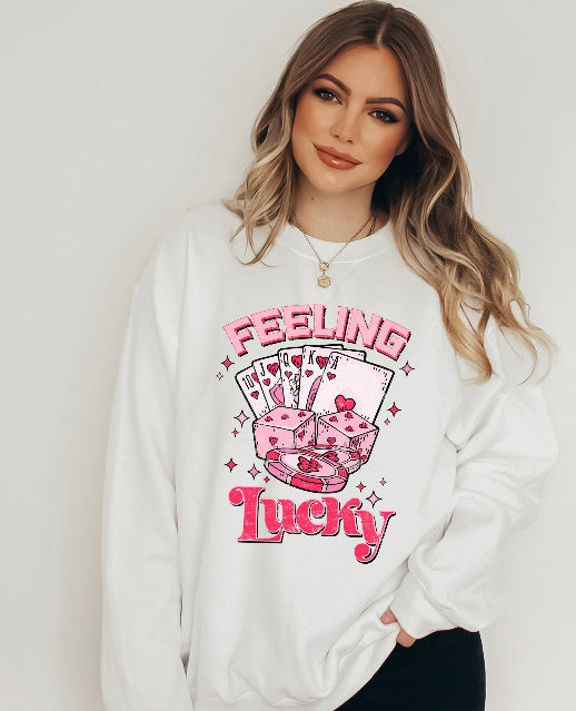 Feeling lucky valentine card design