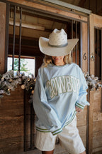 Cowboy - Blue Vintage Crewneck Sweatshirt