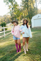 Howdy - Camo Vintage Crew-Neck Sweatshirt