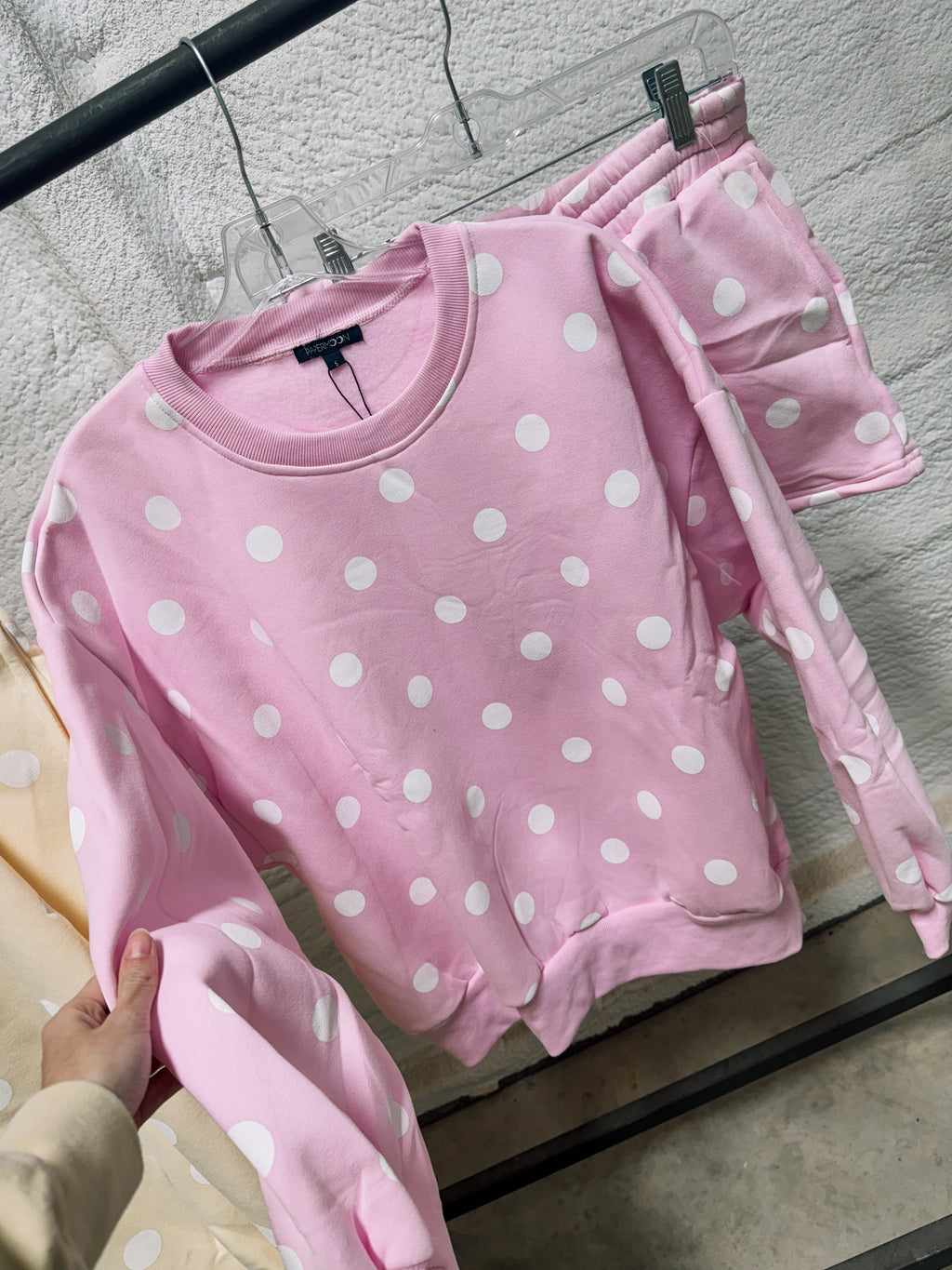 Polka Dot Lounge Short Set | Matching Two Piece Outfit | Casual Comfy Women’s Set