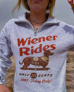 Wiener rides quarter zip PRE ODER (3 week turnaround time)