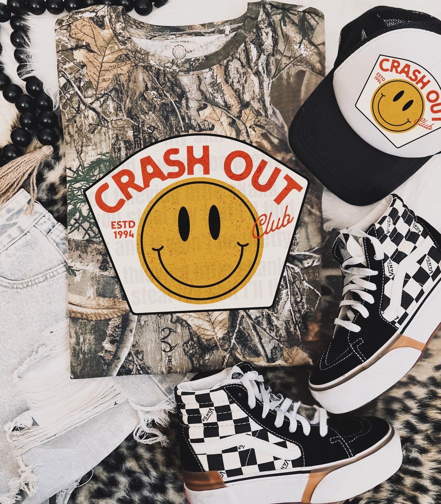 Crash Out Club camo Tee