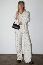 PRE PRDER Duck print knit PANTS ONLY / ETA 2 weeks