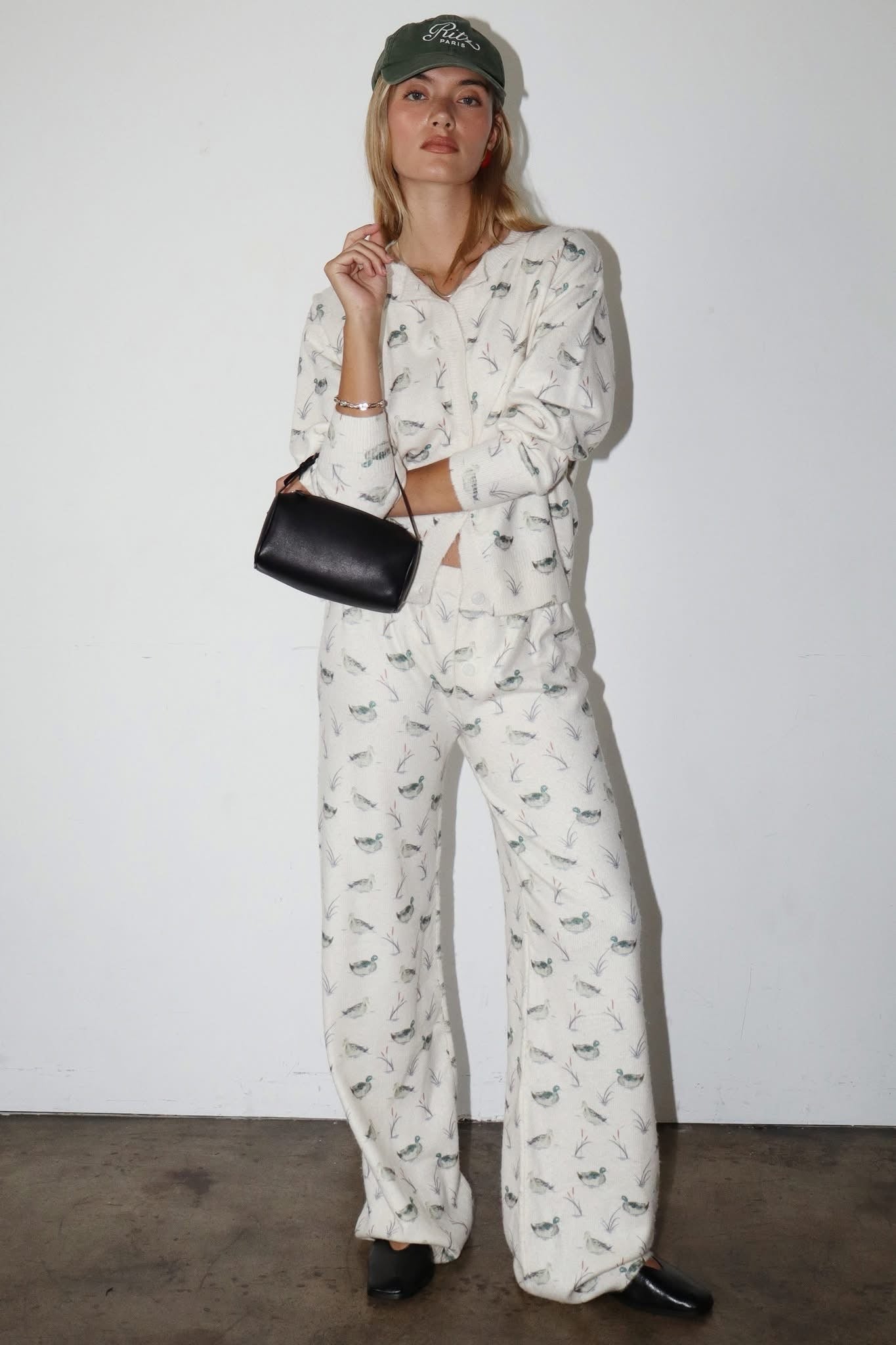 PRE PRDER Duck print knit PANTS ONLY / ETA 2 weeks