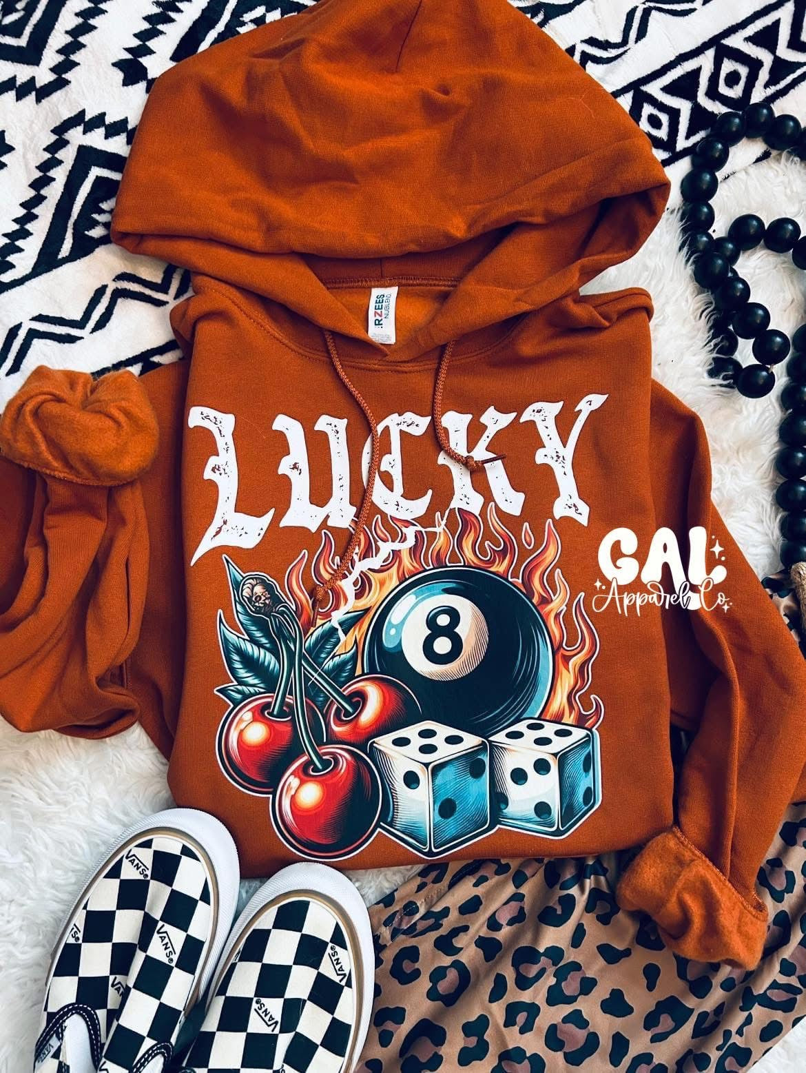 Lucky 8 ball wholesale drop shipping jerzee hoodie SHIP DATE 12/9