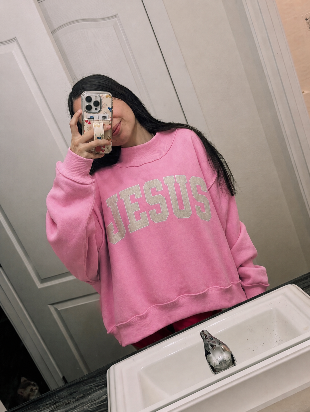 JESUS CAMO | Camo Embroidered Mockneck Sweatshirt
