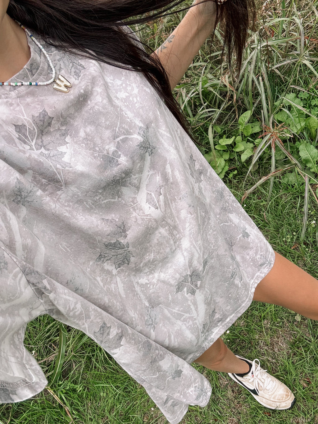 Light camo oversized unisex tee