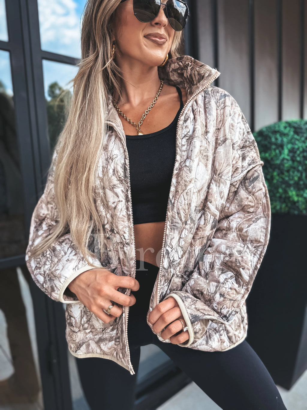 Cozy Cloud Jacket in Dark Camo