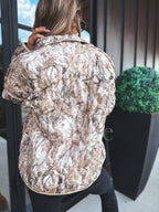Cozy Cloud Jacket in Dark Camo