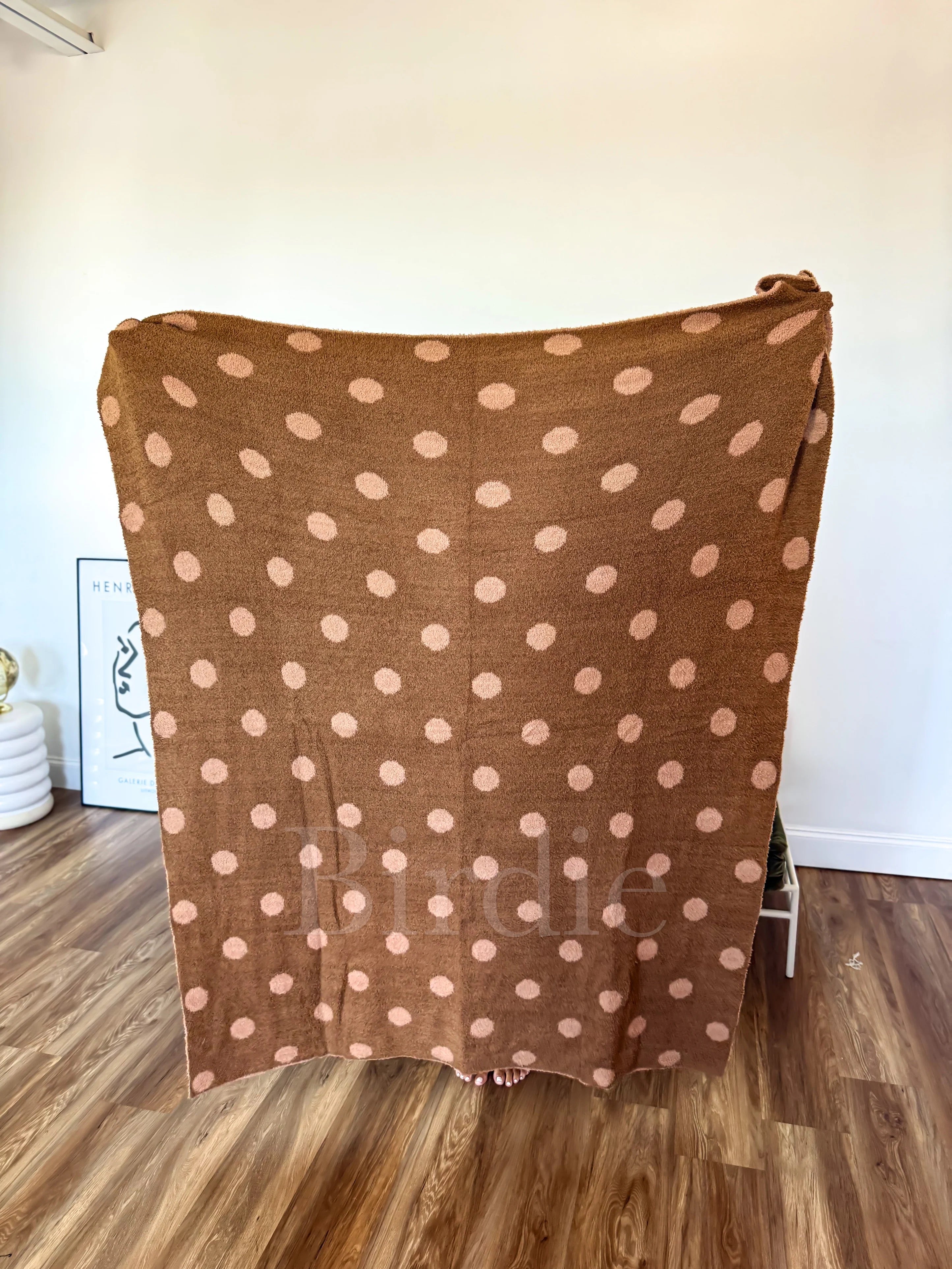 PREORDER Reversible Blanket in Butter Rum Dot / ETA end of September