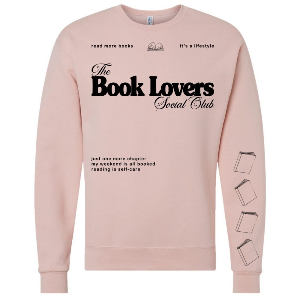 ‘Book Lovers Social Club' Crewneck Sweatshirt