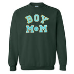 Boy Mom Letter Patch Sweatshirt