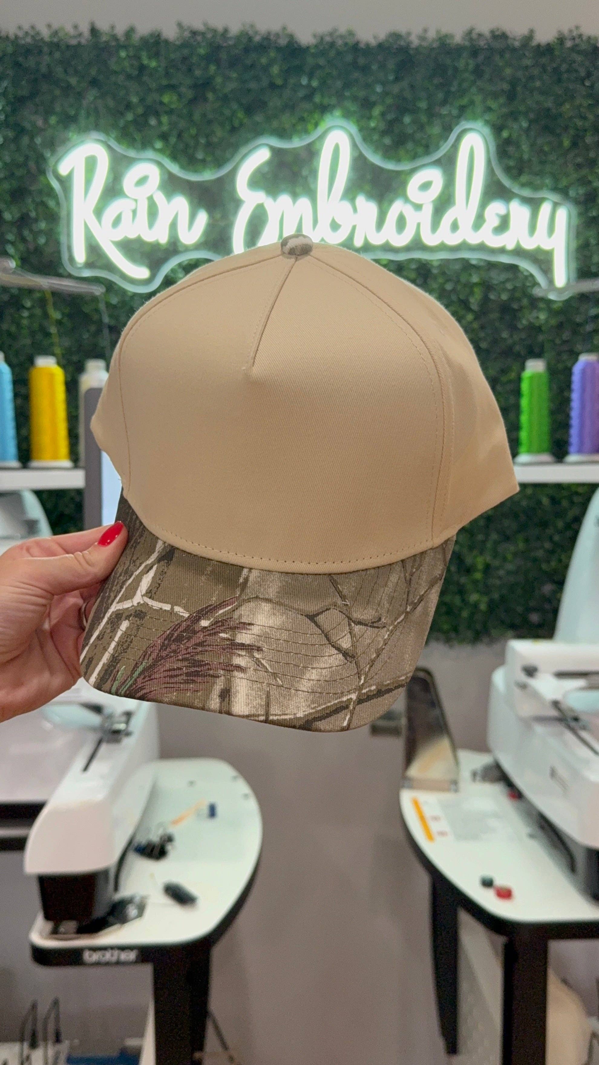 Camo Bill Trucker Hat (blank)