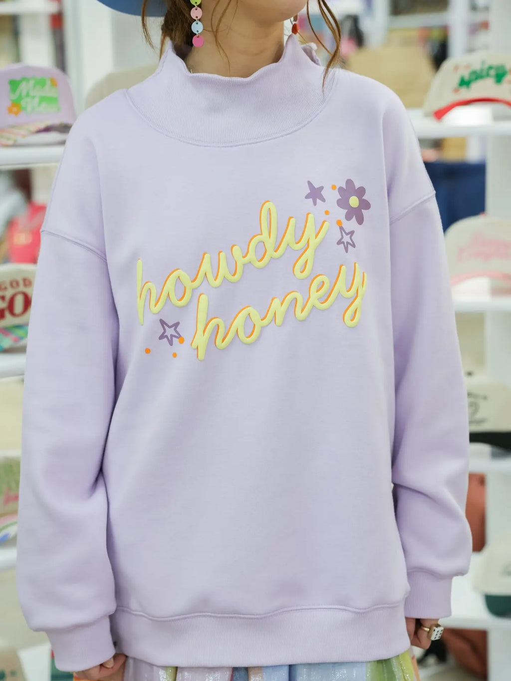 Howdy Honey Mockneck