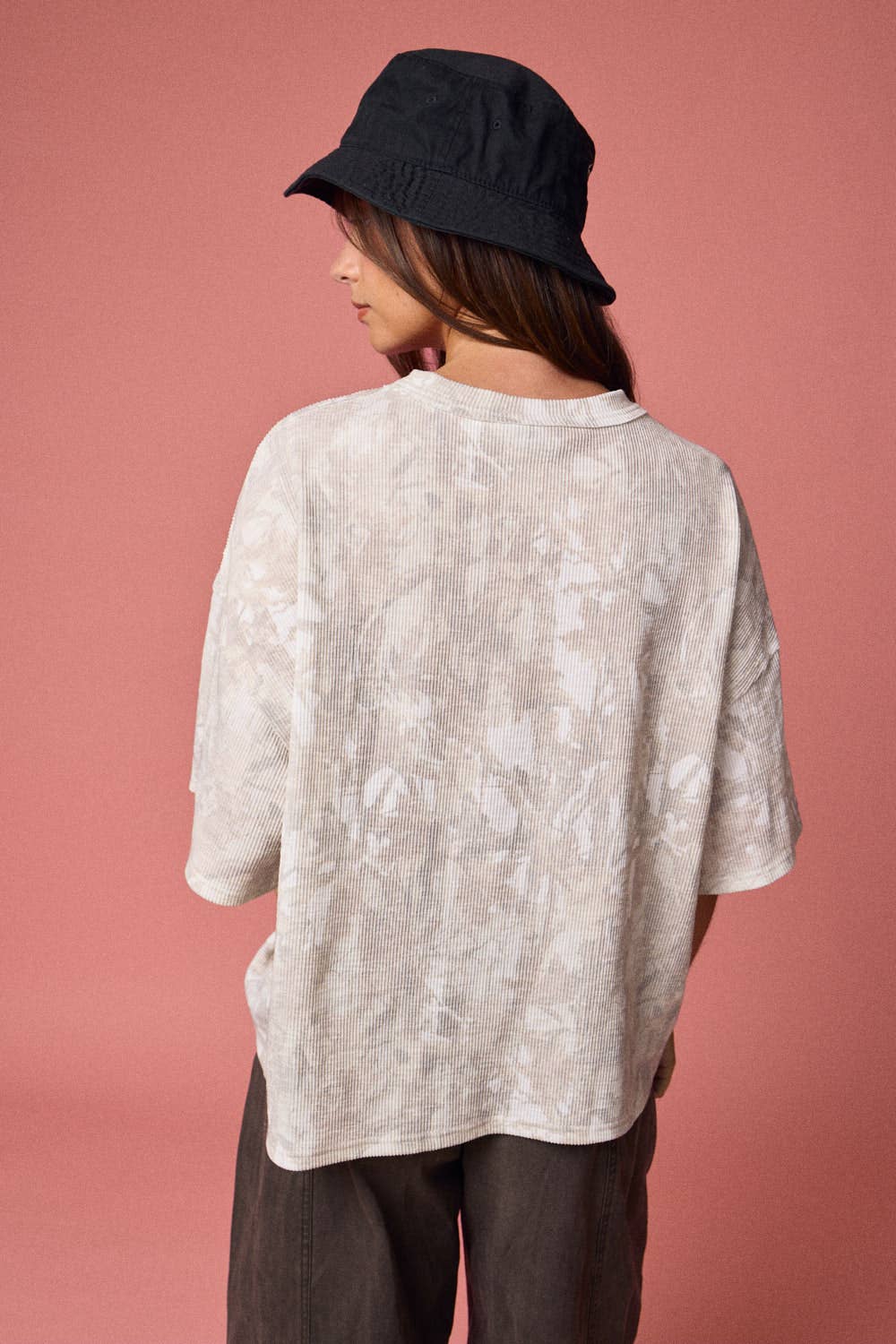 PT51002 - CAMO RIBBED LOOSE FIT SHIRT